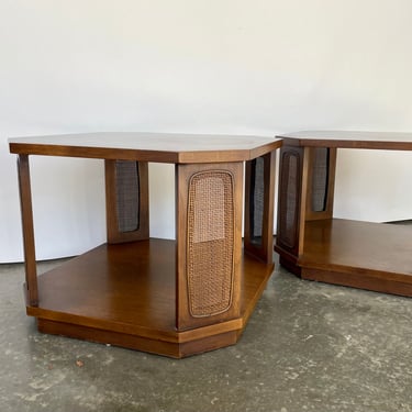 RARE - Mid Century Broyhill Emphasis pair of end tables 