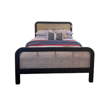 Cane Oval Queen Bed