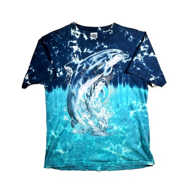 Vintage Dolphin T-Shirt Tie Dye Nature Majestic