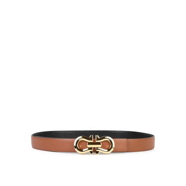 Salvatore Ferragamo Brown Leather Belt Women