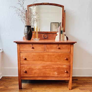 Antique Dresser with Mirror