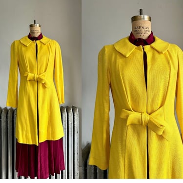 1960's Sunny Yellow Date Night Coat 