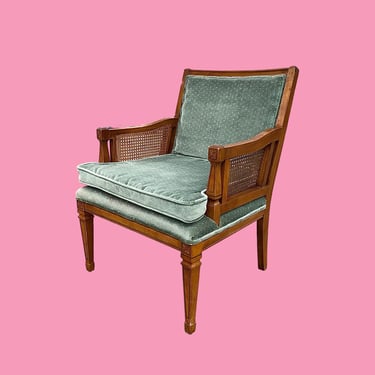 LOCAL PICKUP ONLY ———— Vintage Cane Armchair 