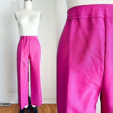 Vintage 1970s Levi's BendOver Hot Pink Pull-up Pants / M 