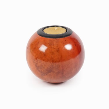 Worx Of Africa Tealight Candleholder Wooden Ball Vintage Candle Holder 