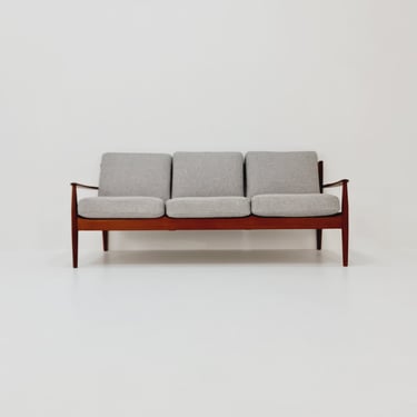 Mid-century Rare Danish teak lounge sofa/Easy sofa by Grete Jalk, 60s 