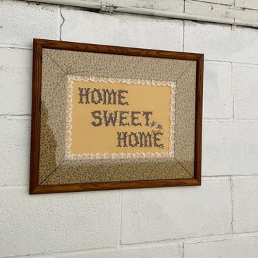 Home Sweet Home 1984 Hand Stitched Sign