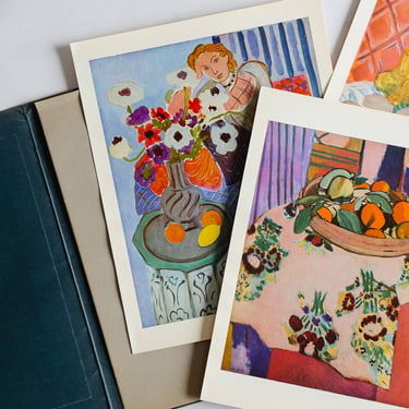 vintage french matisse set of prints