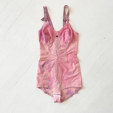 Vintage Pink Tie-Dye Bodysuit 