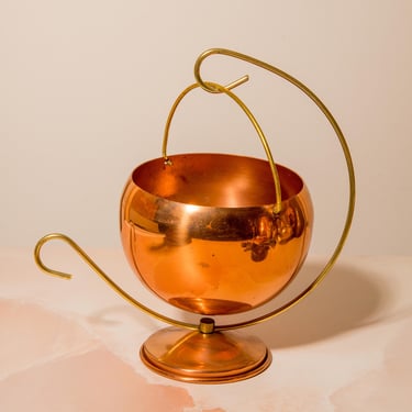 Vintage hanging planter | Brass planter | Copper Planter 