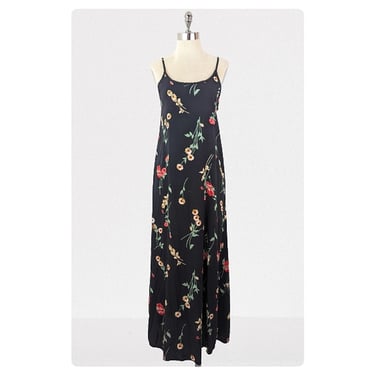 vintage 90's floral maxi dress (Size: M)