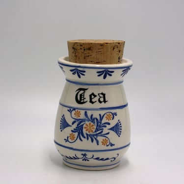 vintage ceramic tea cannister made in Japan 