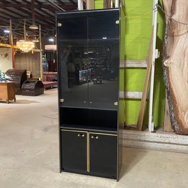 Schieder Möbel 'Montego' Black Lacquer and Glass Display Cabinet #2 (Display)