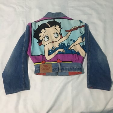 Vintage 1990's Dated 1992 “Too Cute” Betty Boop Patchwork