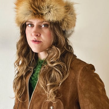 90s Fox Fur Trapper Hat