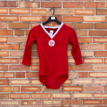 vintage 60s red university of Tennessee gymnastics uniform / xs s extra small petite 