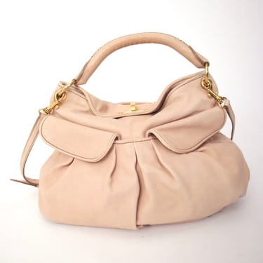 Miu Miu Leather Pleated Hand Bag