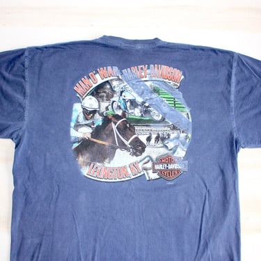 Vintage Harley Davidson T Shirt Distressed Lexington Kentucky Horse Motorcycle 