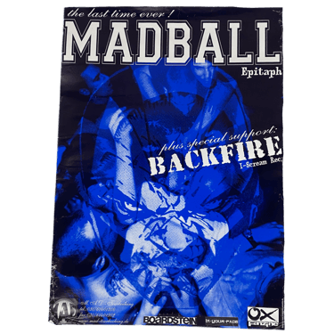 Vintage Madball "The Last Time Ever!" European Tour Poster