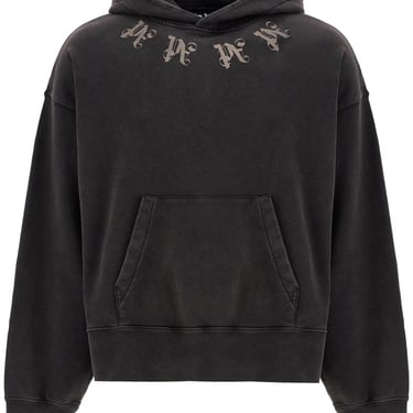 Palm Angels Statement Monogram Hooded Sweatshirt Men