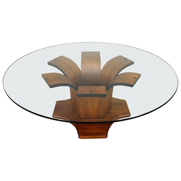 Mid-Century Bentwood Walnut Cocktail Table By Kohler 1960s 