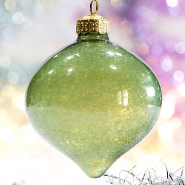 VINTAGE: Hand Decorated Specialty Glass Ornament - Holiday - Christmas - SKU 