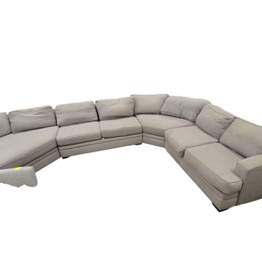 Jonathan Louie Gray Cloth 4pc Sectional