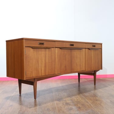 Mid century Modern Vintage Sideboard Credenza by Elliots of Newbury Danish Style 