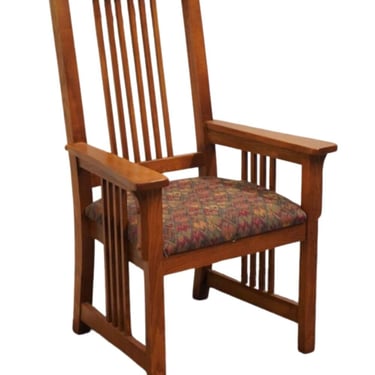 BASSETT FURNITURE Mission Style Oak Dining Arm Chair 4033-0460 