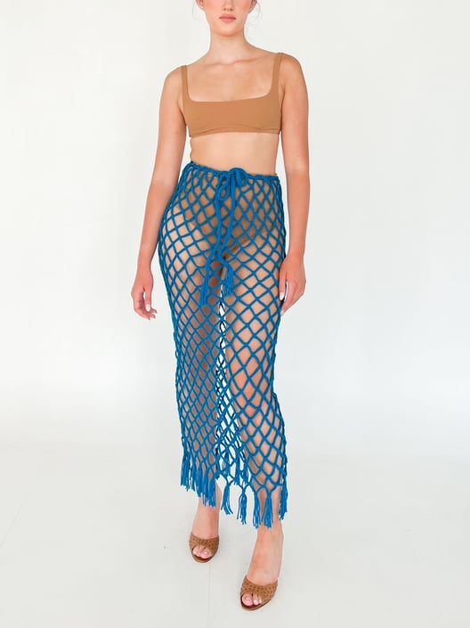 Azure Crochet Mermaid Skirt (XS-XL)
