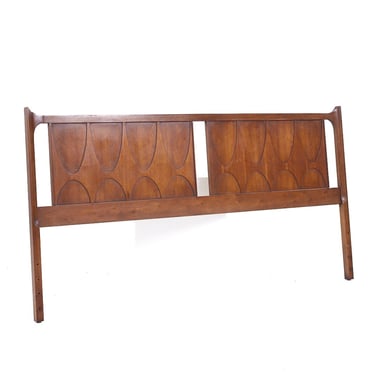 Broyhill Brasilia Mid Century Walnut King Headboard - mcm 