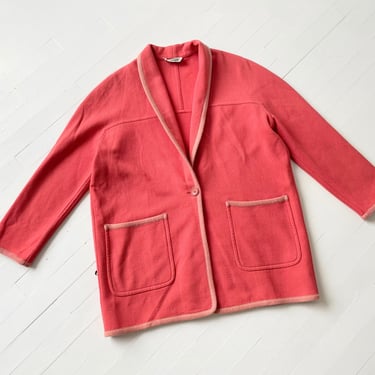 1990s Missoni Coral Pink Wool Jacket 
