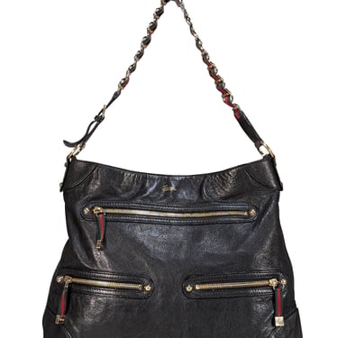 Gucci - Black Leather Large Shoulder Bag