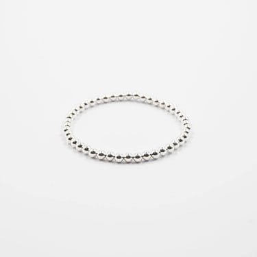 Sterling Silver Beaded Bracelet (multiple sizes available)
