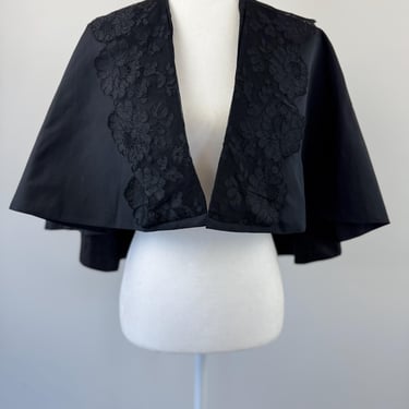 1970s Black Circle Cape 