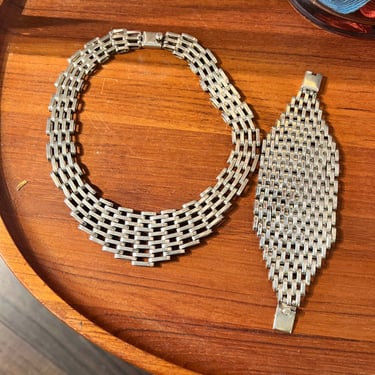 Sterling Silver Necklace and Bracelet Set