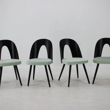 1960s Antonin Suman Set of Four Dining Chairs, Czechoslovakia 