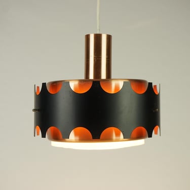 Ceiling lamp of metal, Hanging lamp Space Age Mid Century German lamp 70 s, Vintage hanging ceiling lamp, Pendant old lamp , Brutalist lamp 