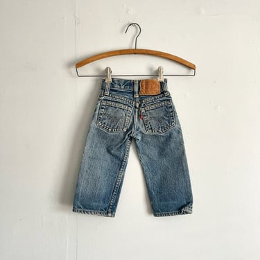 Vintage 70s Levis 302 Baby Jeans Size 18x13 Talon Zipper size 6-12 months? Cute as Heck 