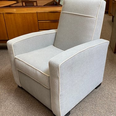 Item #DMC26 Custom Art Deco Style Upholstered Recliner