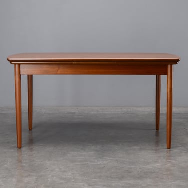 Poul Dinesen Danish Modern Teak Draw Leaf Dining Table Mid-Century 