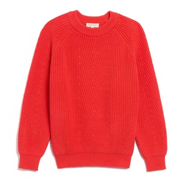 Chelsea Organic Cotton Sweater - Vermillion