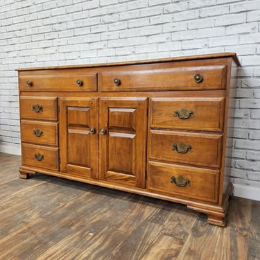 Item #275 Customizable Solid Maple vintage sideboard / credenza 