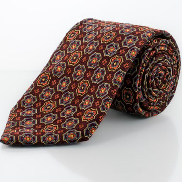 Silk Jacquard Tie - Rare Floral Pattern | Holland and Sherry | Great Christmas Gift for Dad 