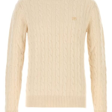 Valentino Garavani Men Cream Cashmere Sweater