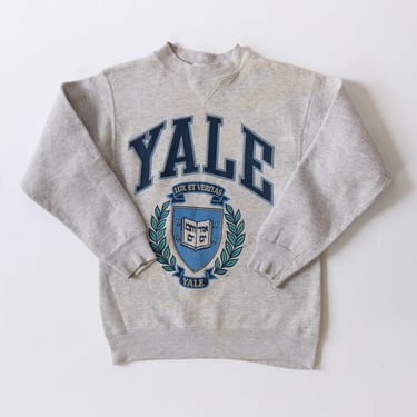 Vintage Yale Heather Grey Crewneck