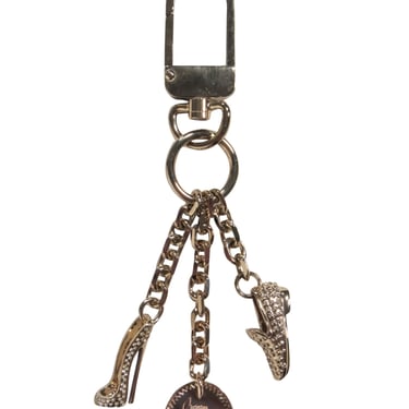 Christian Louboutin - Golden Shoe Charm Limited Edition Keychain w/ Crystals