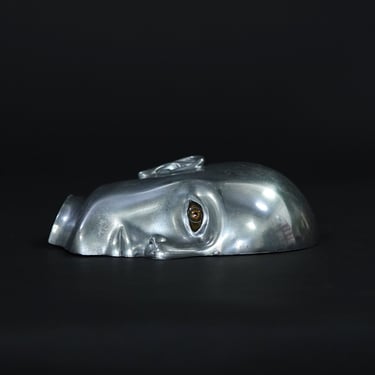 Aluminum Crash Test Dummy Head with Prosthetic Eye from Original Production Mold