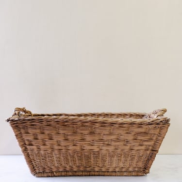 antique french oversized laundry basket