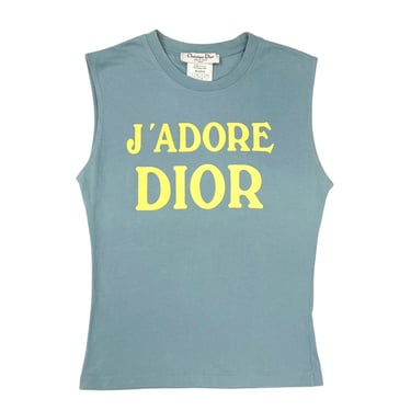 Dior Jadore Baby Blue Logo Tank